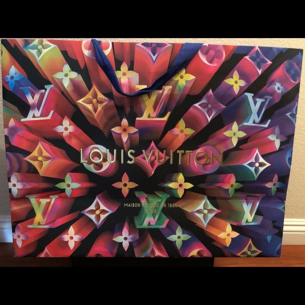 Louis Vuitton shopping bag & garment bag